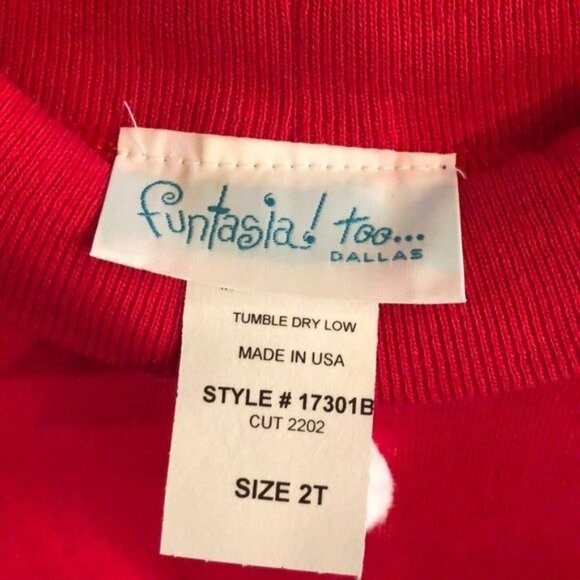 Funtasia! Too Snowman Red Turtleneck Long Sleeves with Red/White Checkered Pants - Picture 7 of 7